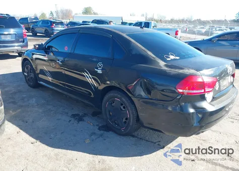 2014 Volkswagen Passat 2.5L S из США, поврежденный, VIN 1VWAP7A38EC010196